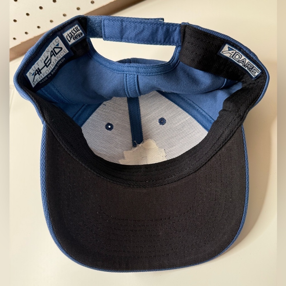 Blue Cardinal Logo Cap Authentic Ahead Performance Adjustable OSFA Baseball Hat - Picture 5 of 12